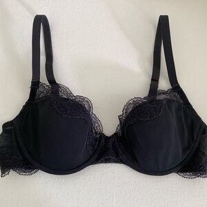 Natori Lace Trim Demi Cut Bra